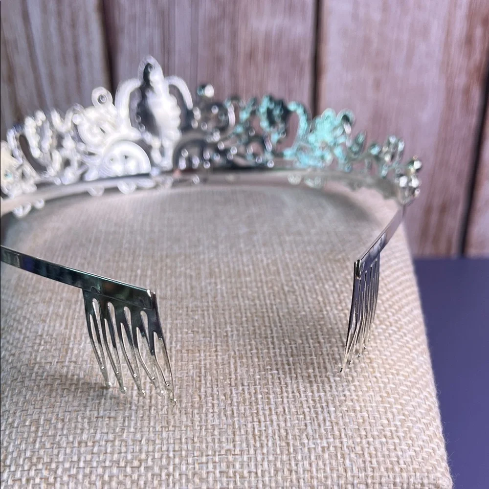 Elegant Silver & Rhinestone Tiara